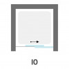 Glass 1989 Isy - Sprchový kút posuvné dvere do niky alebo v kombinácii s bočnou stenou, veľkosť 100 cm, profily chrómové, číre sklo, GEO1005T500