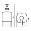Emco Loft - Dávkovač tekutého mydla, nerezová oceľ 052101601