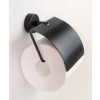 Sanela - Nerezový držiak toaletného papiera, povrch čierny matný