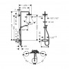 Hansgrohe Croma Select E - Showerpipe 180 2jet s termostatom, biela/chróm 27256400