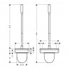 Axor Universal - Nástenný držiak WC kefy, chróm 42835000