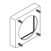 Ideal Standard Archimodule - Distančný rámik pre 1-otvorovú rozetu (83x83 mm) (10 mm), chróm A963746AA