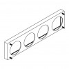 Ideal Standard Archimodule - Distančný rámik pre 4-otvorovú rozetu (83x332 mm) (10 mm), chróm A963767AA