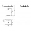Ideal Standard Ipalyss - Umývadlová misa 550x380 mm, s prepadom, Ideal Plus, biela E2078MA