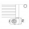 Cordivari Lisa 22 ECO electric s termostatom - Radiátor 1160x500 mm, chróm 3581646110118
