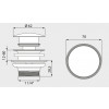 Kaldewei - Ventil click-clack pre umývadlá s prepadom, s chrómovým krytom 905100000999