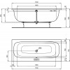Ideal Standard i.life - Obdĺžniková vaňa DUO 1700x750 mm, s prepadom, biela T476301