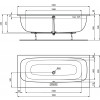 Ideal Standard i.life - Obdĺžniková vaňa DUO 1800x800 mm, s prepadom, biela T476401