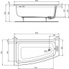 Ideal Standard i.life - Rohová vaňa ľavá 1600x900 mm, s prepadom, biela T476801