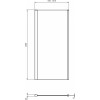 Ideal Standard i.life - Pevná stena 100 cm, lesklý chróm T4866EO