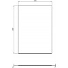 Ideal Standard i.life - Prechodná stena bez profilov 140 cm, lesklý chróm T4877EO