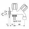 Schell - Kombinovaný výtokový ventil COMFORT 035620699