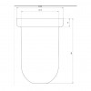 Emco Rondo 2 - Plastová nádoba pre WC kefu, biela 501500091