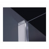 Glass 1989 Soho - Vaňová zástena, veľkosť 80 cm, profily chrómové, číre sklo, GQS0003T500