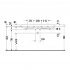 Duravit 2nd floor - Brúsené umývadlo s prepadom, 1200x505 mm, biela 0491120027