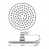 Ideal Standard Idealrain - Hlavová sprcha Ø 200 mm, chróm B9442AA
