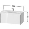 Duravit XViu - Umývadlo do nábytku c-bonded so závesnou skrinkou, 1 zásuvka, 1000x480 mm, XV4611 E/N/O