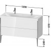 Duravit XViu - Umývadlo do nábytku c-bonded so závesnou skrinkou, 2 zásuvky, 1200x480 mm, XV4713 O
