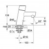 GROHE Concetto - Stojánkový ventil, veľkosť XS, chróm 32207001