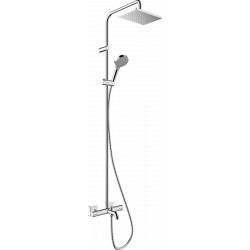 Hansgrohe Vernis Shape - Sprchový/vaňový systém, termostatický, hlavová sprcha + ručná sprcha, chróm 26284000