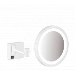 Hansgrohe AddStoris - Kozmetické zrkadlo s LED osvetlením, biela matná 41790700