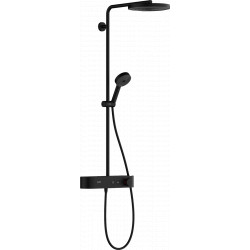 Hansgrohe Pulsify S - Showerpipe 260 1jet s termostatom ShowerTablet Select 400, čierna matná 24220670