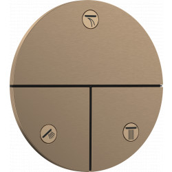 Hansgrohe ShowerSelect Comfort S - Ventil pod omietku pre 3 spotrebiče, kartáčovaný bronz 15558140