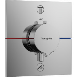 Hansgrohe ShowerSelect Comfort E - Termostat pod omietku pre 2 spotrebiče, chróm 15572000