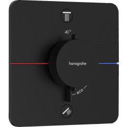 Hansgrohe ShowerSelect Comfort Q - Termostat pod omietku pre 2 spotrebiče, čierna matná 15583670