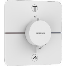 Hansgrohe ShowerSelect Comfort Q - Termostat pod omietku pre 2 spotrebiče, biela matná 15583700
