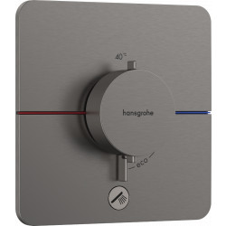 Hansgrohe ShowerSelect Comfort Q - Termostat pod omietku pre 1 spotrebič a ďalší výtok, kartáčovaný čierny chróm 15589340