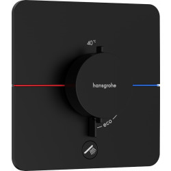 Hansgrohe ShowerSelect Comfort Q - Termostat pod omietku pre 1 spotrebič a ďalší výtok, čierna matná 15589670