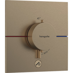 Hansgrohe ShowerSelect Comfort E - Termostat pod omietku pre 1 spotrebič a ďalší výtok, kartáčovaný bronz 15575140