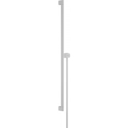 Hansgrohe Unica - Sprchová tyč S Puro 900 mm s ľahko posuvným držiakom a sprchovou hadicou, biela matná 24405700