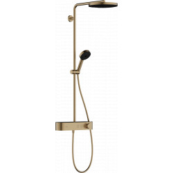 Hansgrohe Pulsify S - Showerpipe 260 1jet EcoSmart s termostatom ShowerTablet Select 400, kartáčovaný bronz 24221140