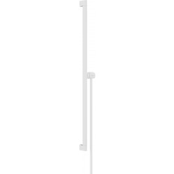 Hansgrohe Unica - Sprchová tyč E Puro 900 mm s ľahko posuvným držiakom a sprchovou hadicou, biela matná 24403700