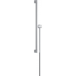 Hansgrohe Unica - Sprchová tyč E Puro 650 mm s ľahko posuvným držiakom a sprchovou hadicou, chróm 24404000