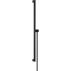Hansgrohe Unica - Sprchová tyč E Puro 900 mm s ľahko posuvným držiakom a sprchovou hadicou, čierna matná 24403670