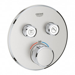GROHE Grohtherm Smart Control - Termostat pre podomietkovú inštaláciu s 2 ventilmi, supersteel 29119DC0