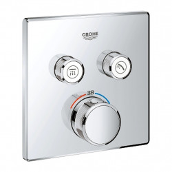 Grohe Grohtherm Smart Control - podomietkový termostat na dva spotrebiče, chróm, 29124000