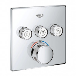 Grohe Grohtherm Smart Control - podomietkový termostat na tri spotrebiče, chróm, 29126000