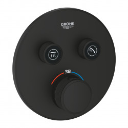 GROHE Grohtherm SmartControl - Termostat pre podomietkovú inštaláciu s 2 ventilmi, phantom black 29507KF0