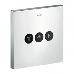Axor ShowerSelect - Ventil s podomietkovou inštaláciou, hranatá verzia, pre 3 spotrebiče, chróm 36717000
