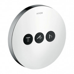 Axor ShowerSelect - Ventil s podomietkovou inštaláciou, okrúhla verzia, pre 3 spotrebiče, chróm 36727000