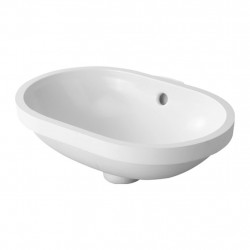 Duravit Bathroom_Foster - Vstavané umývadlo, bez plochy pre armatúru, 430x280 mm, biele 0336430000