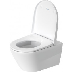 Duravit  D-Neo - Závesné WC Duravit Rimless s HygieneGlaze 370 x 540 mm upevnenie Durafix, biela 2577092000