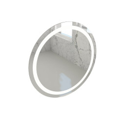 BOCCHI - Zrkadlo s kruhovým osvetlením, Ø 700 mm