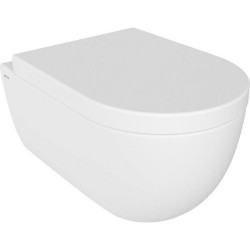 BOCCHI V-Tondo - WC závesné 545x360 mm, Rimless + sedátko wrap over, Soft Close - SET, biela lesklá