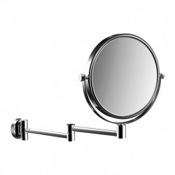 Emco Cosmetic mirrors Pure - Nástenné okrúhle holiace a kozmetické zrkadlo, Ø 200 mm, 3 násobné zväčšovanie, chróm 109400110