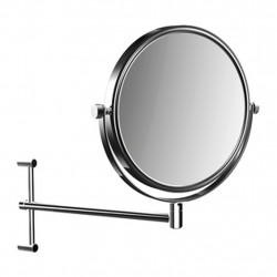 Emco Cosmetic mirrors Pure - Nástenné okrúhle holiace a kozmetické zrkadlo, Ø 200 mm, 3 násobné zväčšovanie, chróm 109400111